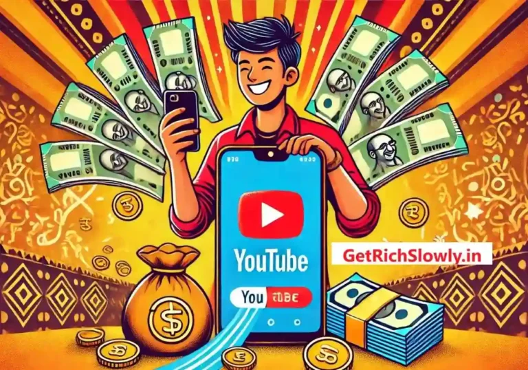 an animated man earning money from youtube